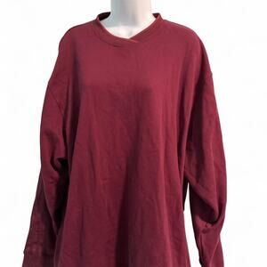 Adidas x Ivy Park Maroon Long Sleeve Crewneck Sweatshirt Size L NWT
